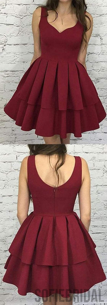 Simple Lovely Homecoming Dresses, Cheap Homecoming Dresses, Short Prom Dresses, SF0112