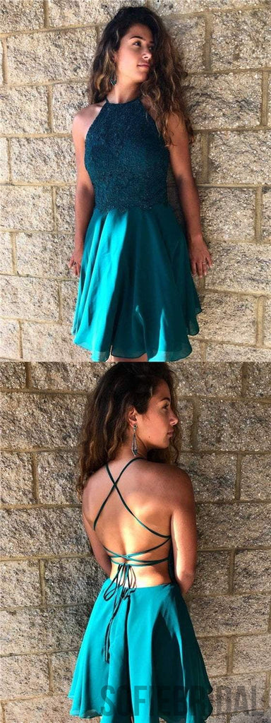 Lace Chiffon Homecoming Dresses, Beaded Homecoming Dresses, Cheap Homecoming Dresses, CM500