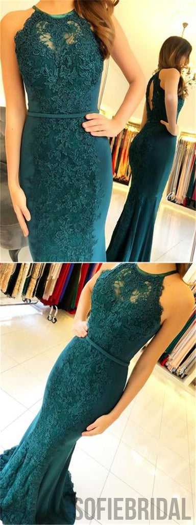 Green Lace Prom Dresses, Mermaid Prom Dresses, Sexy Prom Dresses, Prom Dresses, PD0619