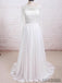 Long Sleeves Lace See Through Cheap Beach Wedding Dresses Online, WD380