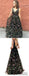 Floral Prom Dresses, A-line Prom Dresses, V-neck Prom Dresses, Long Prom Dresses, PD0695