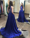 2 Pieces Prom Dresses, High Neck Prom Dresses, Rhinestone Prom Dresses, Long Prom Dresses, PD0663