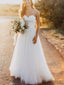 Unique Sweetheart Simple A-line Cheap Wedding Dresses, WD310