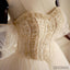 Off Shoulder Beaded A-line Lace Long Custom Cheap Wedding Bridal Dresses, WD302