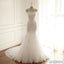 Lace Mermaid Long Custom Cheap Custom Wedding Dresses, WD306