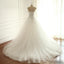 Off Shoulder Beaded A-line Lace Long Custom Cheap Wedding Dresses, WD304