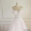 Strapless Pale Pink Long Custom Cheap Custom Wedding Dresses, WD308