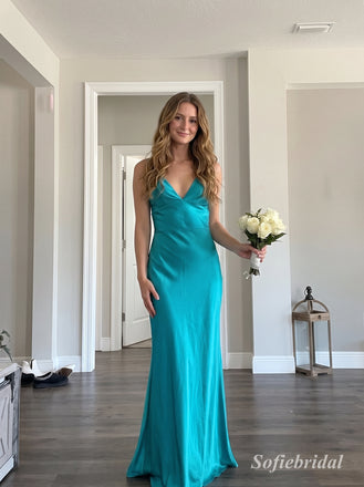 Light Blue Strapless Chiffon High Slit Evening Dress, Tube Top Flowy Floor Length Prom Gown,PD13891