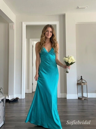 Light Blue Strapless Chiffon High Slit Evening Dress, Tube Top Flowy Floor Length Prom Gown,PD13891