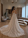 Spaghetti Strap Sweetheart Lace Corset A-Line Wedding Dress, Lace Choker Bridal Gown, SFWD0143
