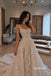 Spaghetti Strap Sweetheart Lace Corset A-Line Wedding Dress, Lace Choker Bridal Gown, SFWD0143