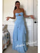 Flowy Chiffon Sweetheart Sleeveless A-Line Maxi Prom Dress, PD01166
