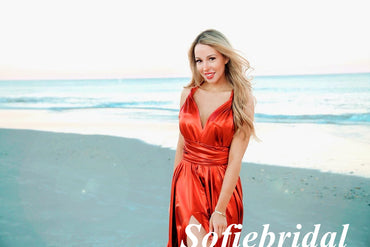 Sexy Red Soft Satin Spaghetti Straps V-Neck Sleeveless Mermaid Long Prom Dresses, PD0992