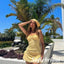 Sexy Yellow Chiffon Sweetheart Mini Dresses/ Homecoming Dresses, HD0277