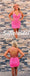 Sexy Sequin Spaghetti Straps V-Neck Sleeveless Criss Cross Sheath Mini Dresses/ Homecoming Dresses, HD0291