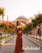 Elegant Rust Sweetheart Long Sleeves A-Line Long Prom Dress, PD01015