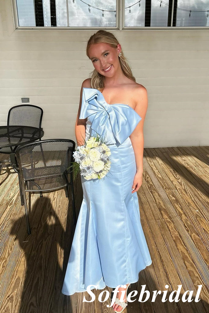 Sexy Soft Satin Sweetheart Sleeveless Mermaid Maxi Prom Dress, PD01156