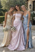 Dusty Rose Satin Off Shoulder Bow Tie Boned Corset 3D Floral Embroidery Ruched Trumpet Prom Dress,PD1383