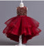 Spaghetti Straps Little Wedding Guest Sequin Top Tulle Unique A-line Flower Girl Dresses, FGS0039