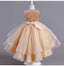 Spaghetti Straps Little Wedding Guest Sequin Top Tulle Unique A-line Flower Girl Dresses, FGS0041