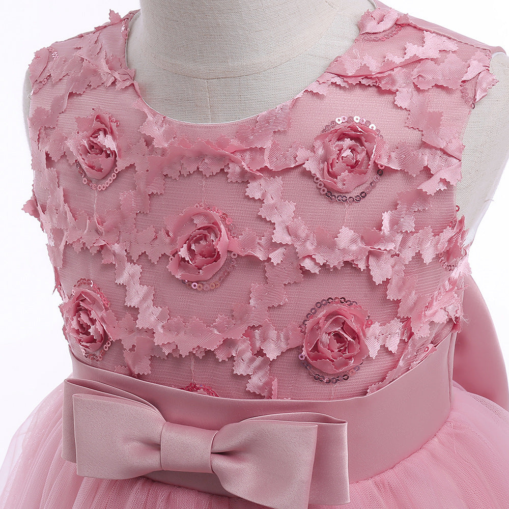 Spaghetti Straps Little Wedding Guest Tulle Unique A-line Flower Girl Dresses With Flower, FGS0042