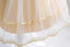 Little Wedding Guest Satin Unique A-line Flower Girl Dresses With Lace Applique, FGS0046