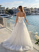 White Jacquard Satin Strapless Square Neck Structured Bodice Ball Gown Floor Length Wedding Dress ,SFWD0106