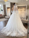 White Satin & Tulle Sweetheart Corset Bodice Ball Gown Wedding Dress With Sheer Back,SFWD0113