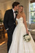 White Mikado Satin Strapless Sweetheart Neck Structured Corset Bodice Pleated Skirt Ball Gown Floor Length Bridal Dress, SFWD0100
