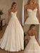 White Mikado Satin Strapless Sweetheart Neck Structured Corset Bodice Pleated Skirt Ball Gown Floor Length Bridal Dress, SFWD0100