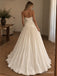 White Mikado Satin Strapless Sweetheart Neck Structured Corset Bodice Pleated Skirt Ball Gown Floor Length Bridal Dress, SFWD0100