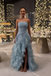 Sexy Strapless High Slit Ruffle A-Line Formal Gown | Wedding & Prom Dress, PD01229