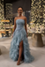 Sexy Strapless High Slit Ruffle A-Line Formal Gown | Wedding & Prom Dress, PD01229