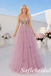 Elegant Tulle Spaghetti Strap A-Line Prom Dress With Colorful Floral Embroidery, PD1301