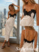 Cream Satin Lace V-Neck Spaghetti Strap Low Back Midi Slip Wedding Lingerie Dress, PD1305