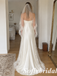 Soft Ivory Silk Satin Sweetheart Mermaid Bridal Dress Simple Wedding Gown, SFWD0095