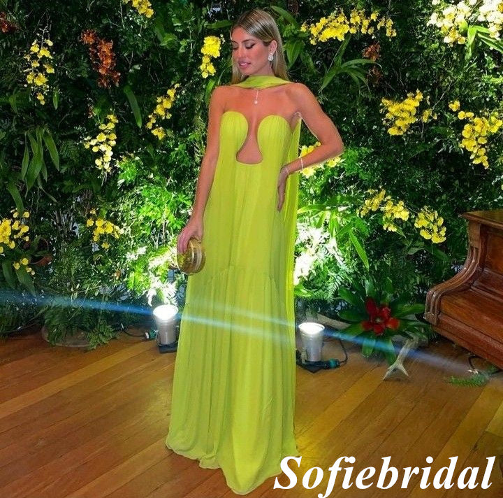 Sexy Sweetheart Sleeveless A-Line Floor Length Prom Dress, PD01089