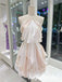 Elegant Halter Chiffon Ruffled A-Line Mini Dresses/ Homecoming Dresses, HD0321