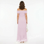 Sexy Chiffon Off Shoulder Sleeveless Ruffled Split A-Line Maxi Prom Dress/Graduation Dresses, PD01177