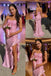 Sexy Soft Satin Sweetheart Sleeveless Ruffled Side Slit Mermaid Maxi Prom Dress/Graduation Dresses, PD01184
