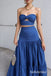 Sexy Sweetheart Two Pieces Sleeveless A-Line Long Prom Dresses, PD0895
