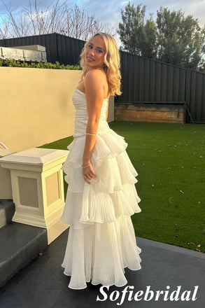 Sexy Sweetheart Sleeveless A-Line Maxi Prom Dress, PD01158