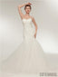 Mermaid Sweetheart Lace up Back Wedding Dresses With Pleats, WD0462