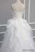 Straight Neckline Off White Lace Top A-line Tulle Gorgeous Lace Up Wedding Dresses, WD0232