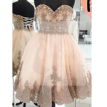 Sparkle strapless sweetheart gorgeous tight freshman casual junior homecoming prom dresses, BD00142