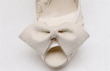 Ivory Lace High Heels Fish Toe Sexy Wedding Bridal Shoes, S012