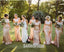 Cap Sleeves Lace Beaded Long Mermaid Sequin Bridesmaid Dresses, PD0910
