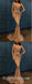 Sexy Sequin Spaghetti Straps V-Neck Sleeveless Mermaid Long Prom Dresses,SFPD0489