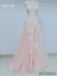 Light Pink Lace Tulle Prom Dresses_US4, SOD006