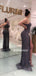 Elegant One-shoulder A-line Two-piece Satin Long Prom Dresses Online,SFPD0112